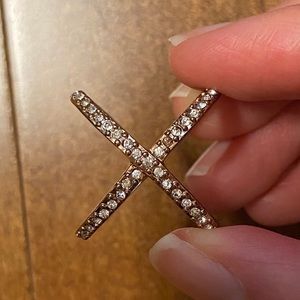 Nadri Rose Gold Pave Ring